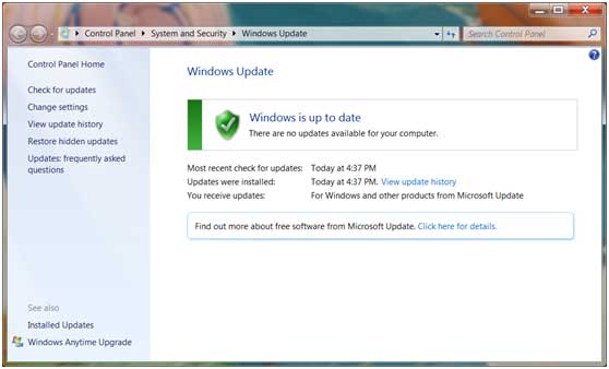 Free Windows Update Windows 7